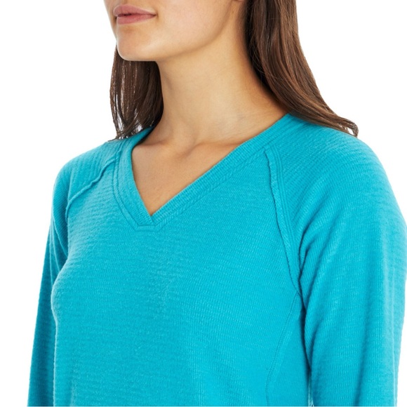 WildFox peacock Blue Haley waffle Top - Picture 4 of 4